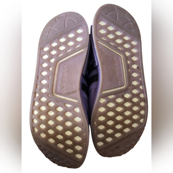 Adidas NMD Kids Purple Sneakers Size 7 - Picture 7 of 8
